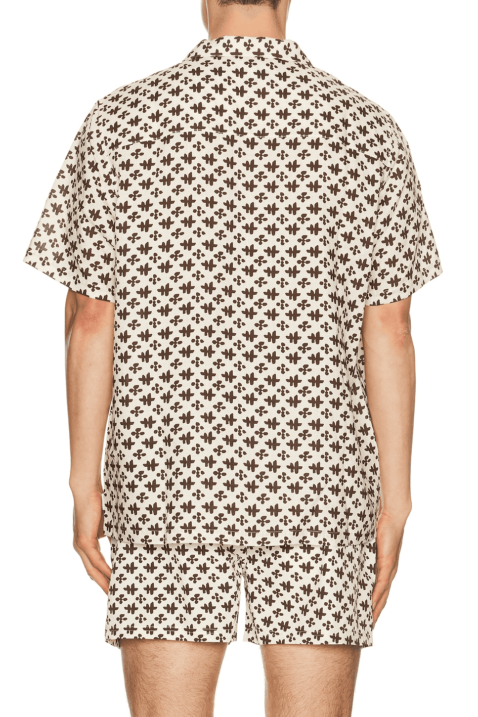 Alex Printed Short Sleeve Linen Shirt — Image 2