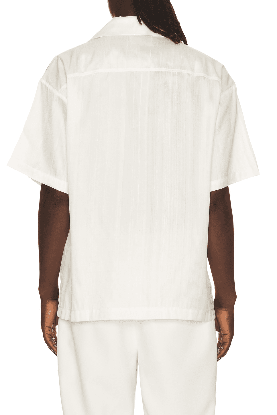 Sakorn Orchid Brooch Silk Shirt — Image 3