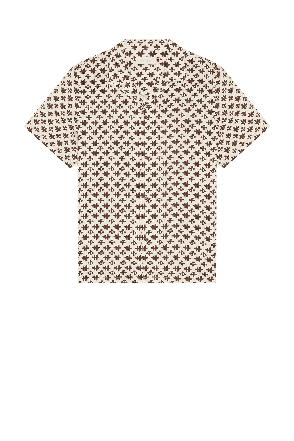 Alex Printed Short Sleeve Linen Shirt — Image 4