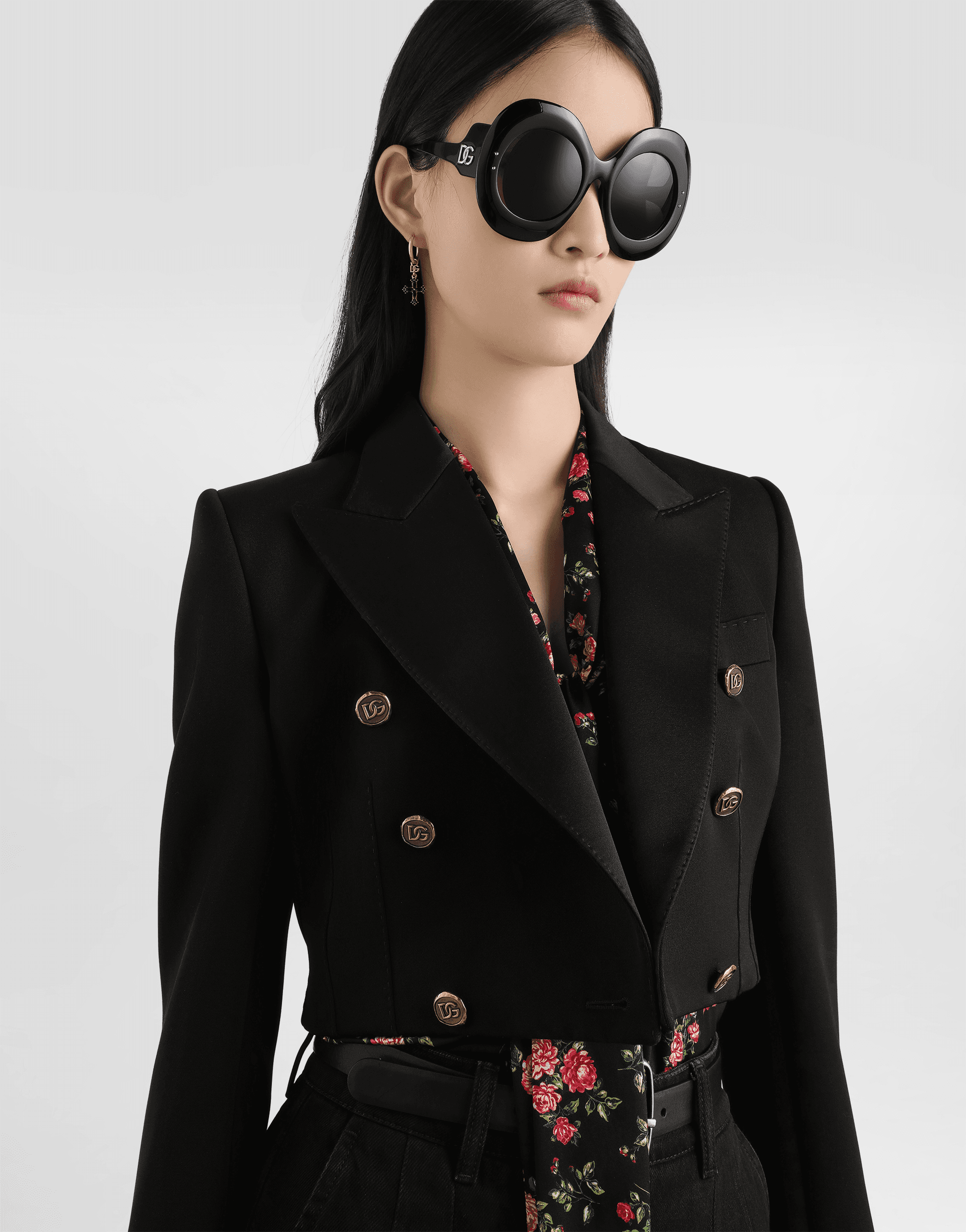 Double-breasted jacket in wool gabardine — Image 2