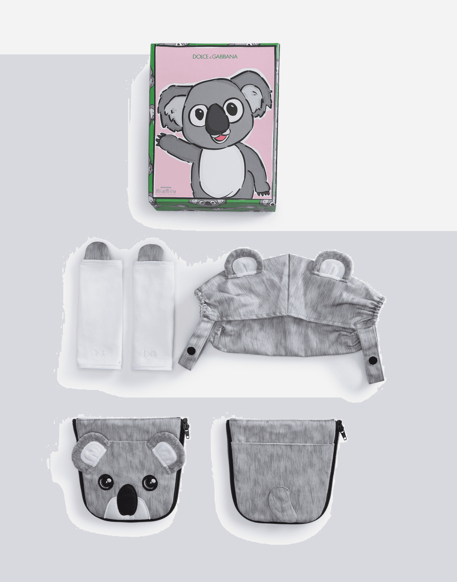 Koala cover for baby carrier