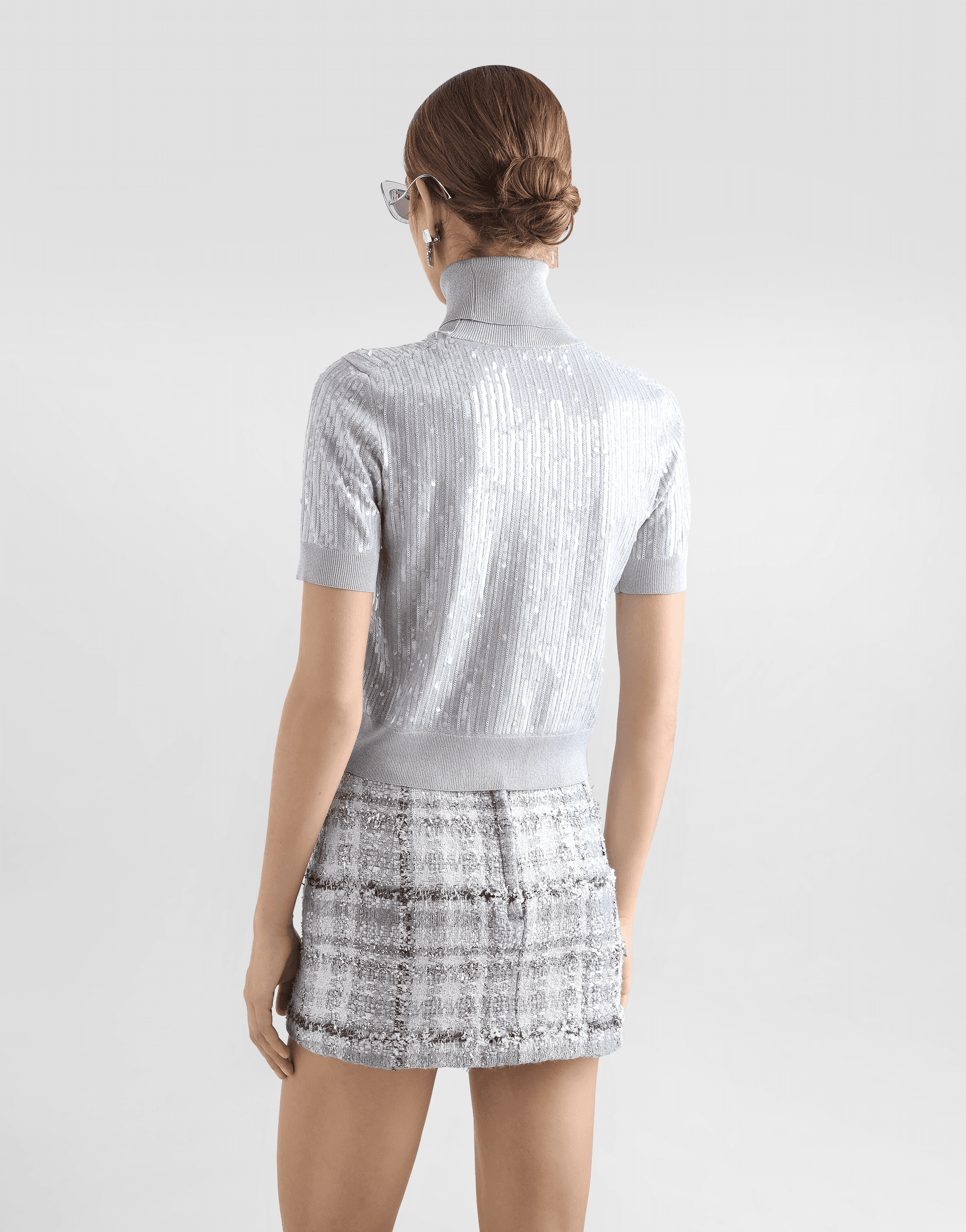 Turtle-neck sweater with sequin embroidery — Image 3