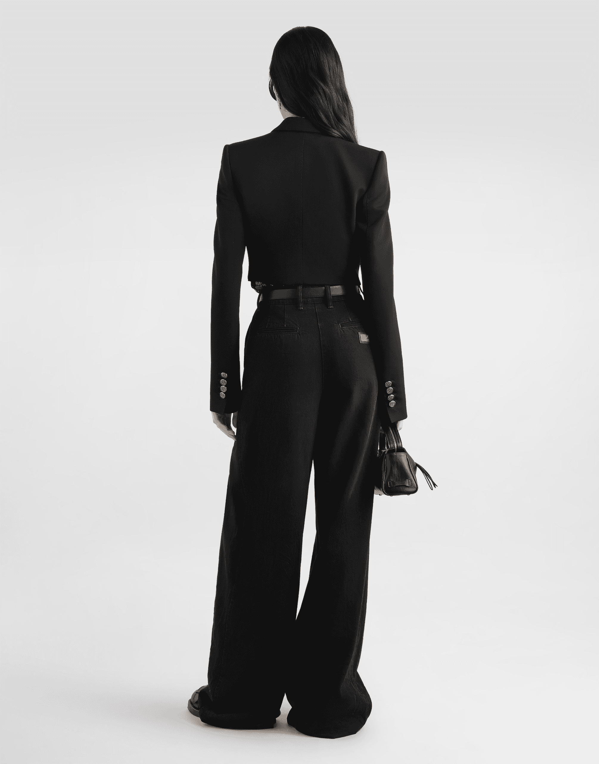 Double-breasted jacket in wool gabardine — Image 5