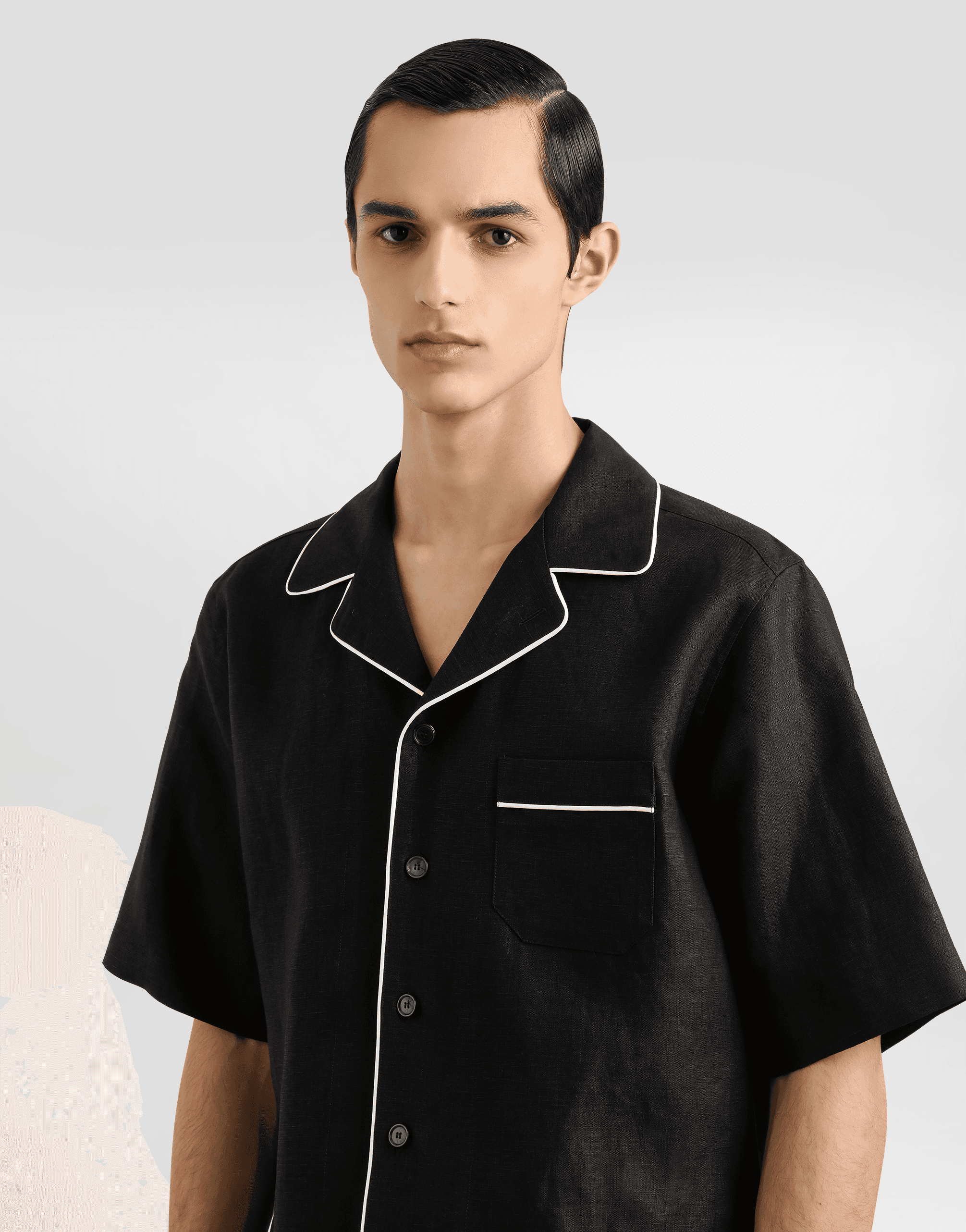 Linen fabric Hawaiian shirt — Image 4