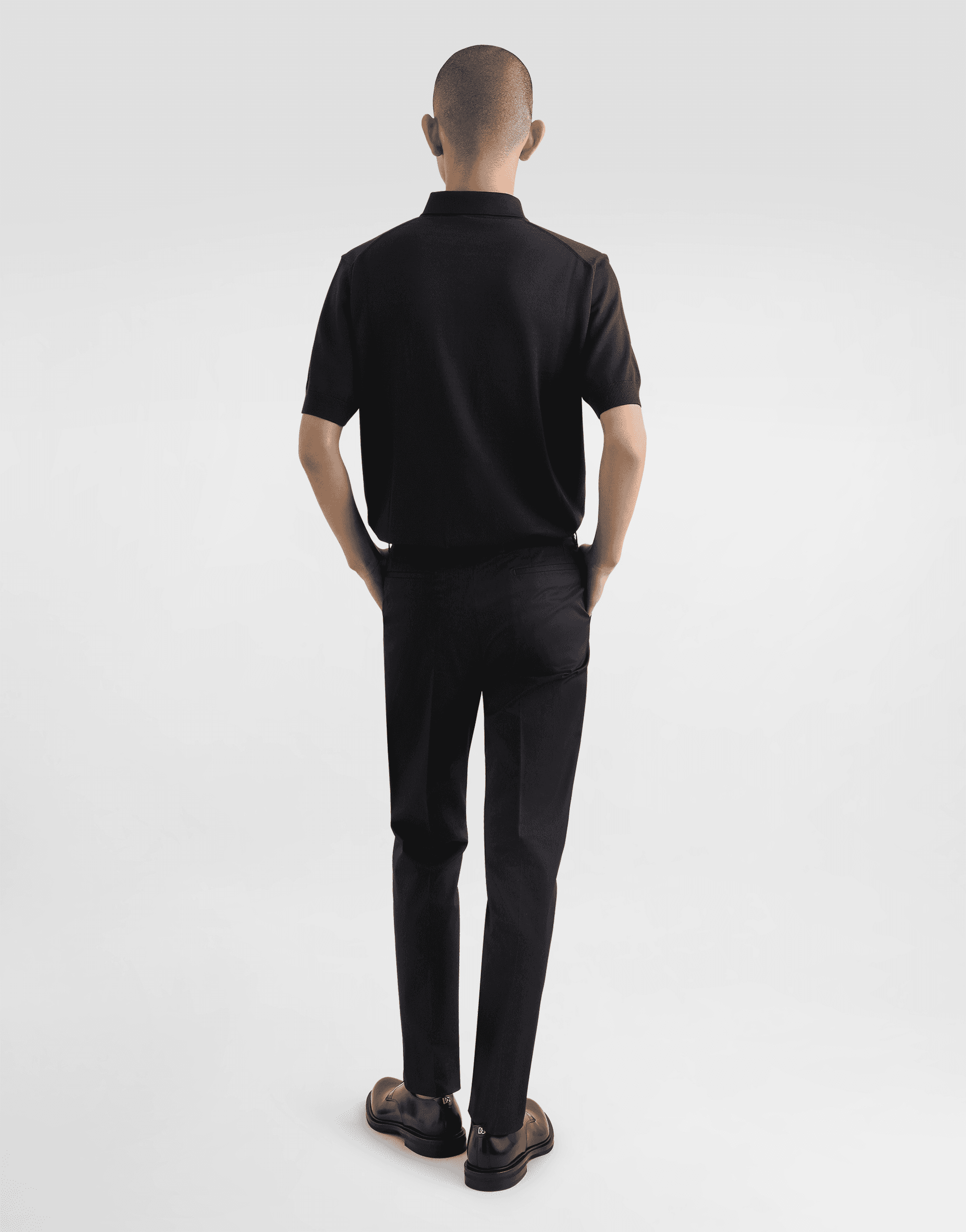 Wool polo-shirt with branded tag — Image 5