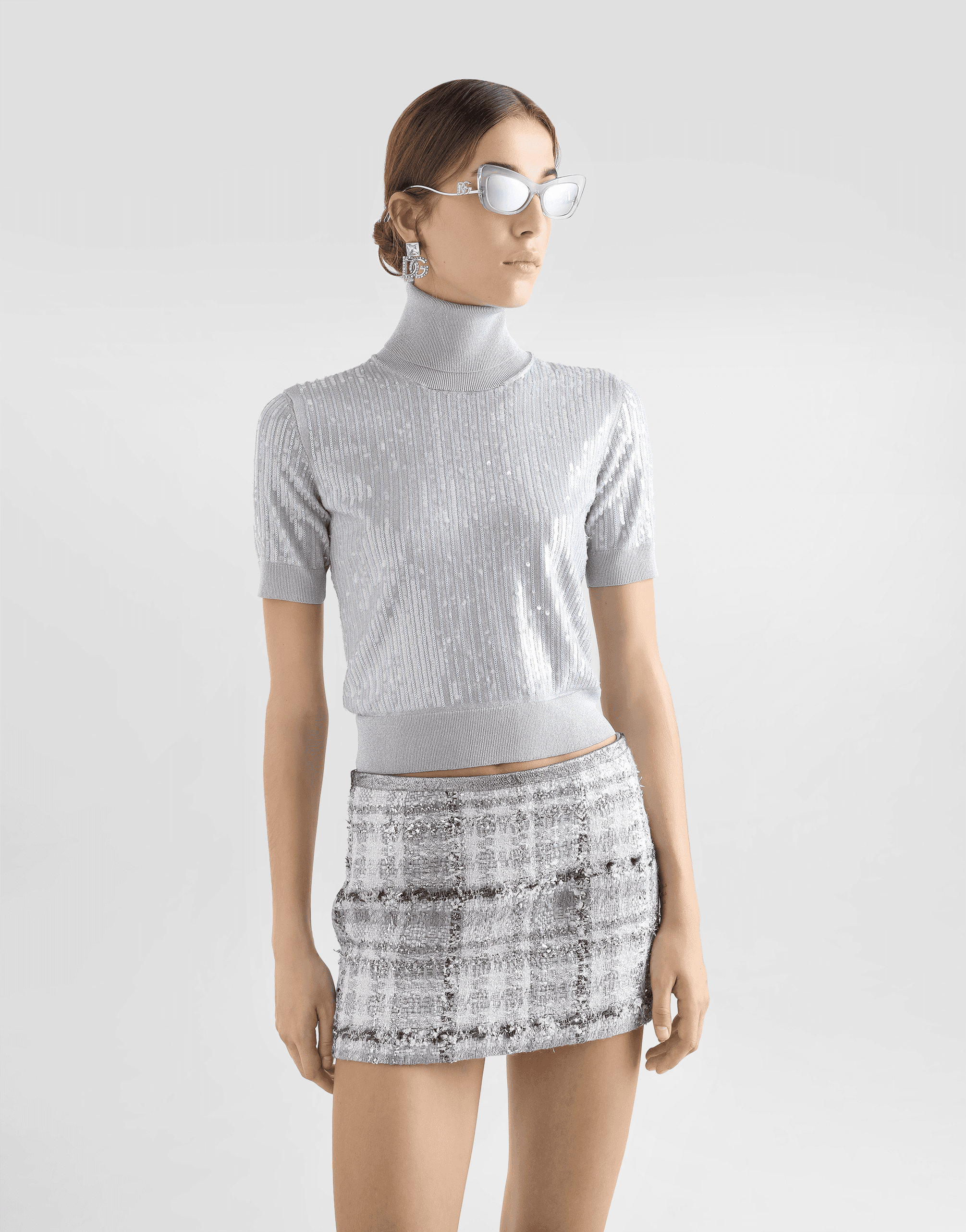 Turtle-neck sweater with sequin embroidery — Image 2