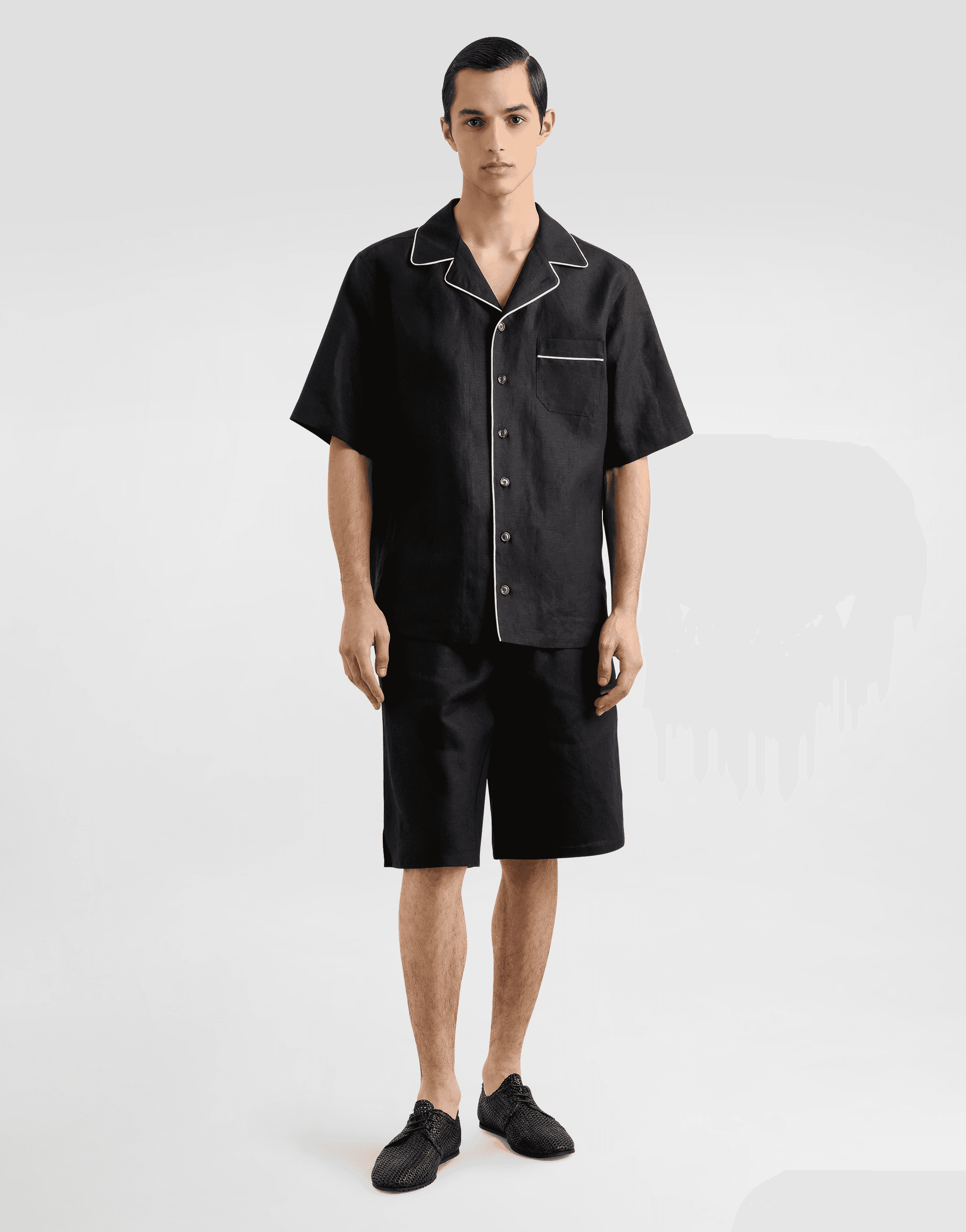 Linen fabric Hawaiian shirt — Image 6