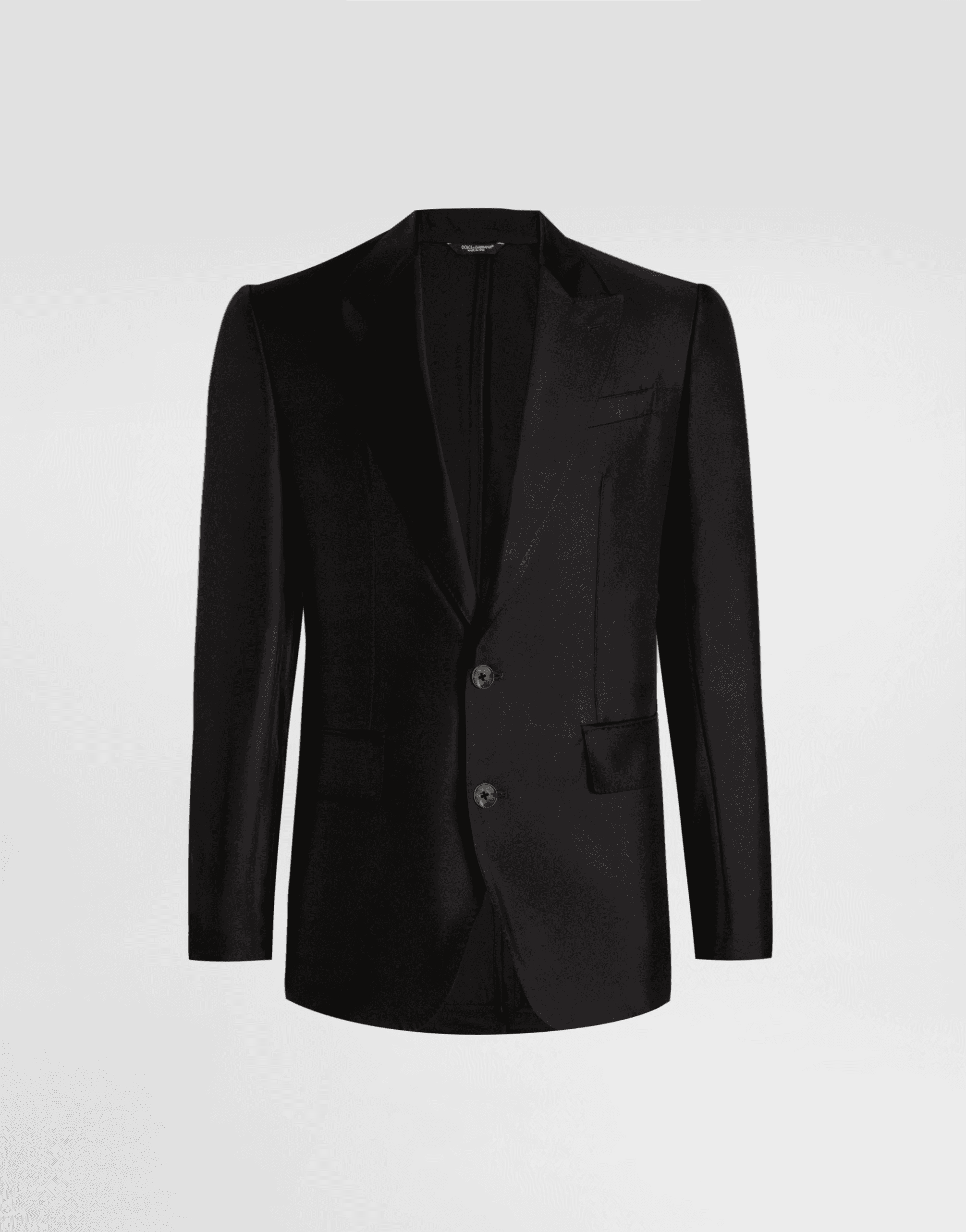 Sicilia light single-breasted silk twill jacket