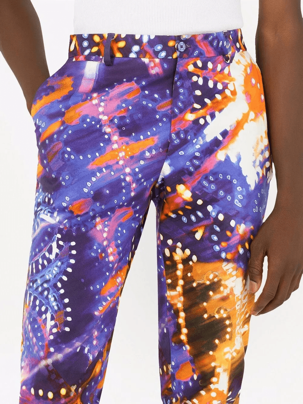 luminaire-print tailored trousers — Image 2