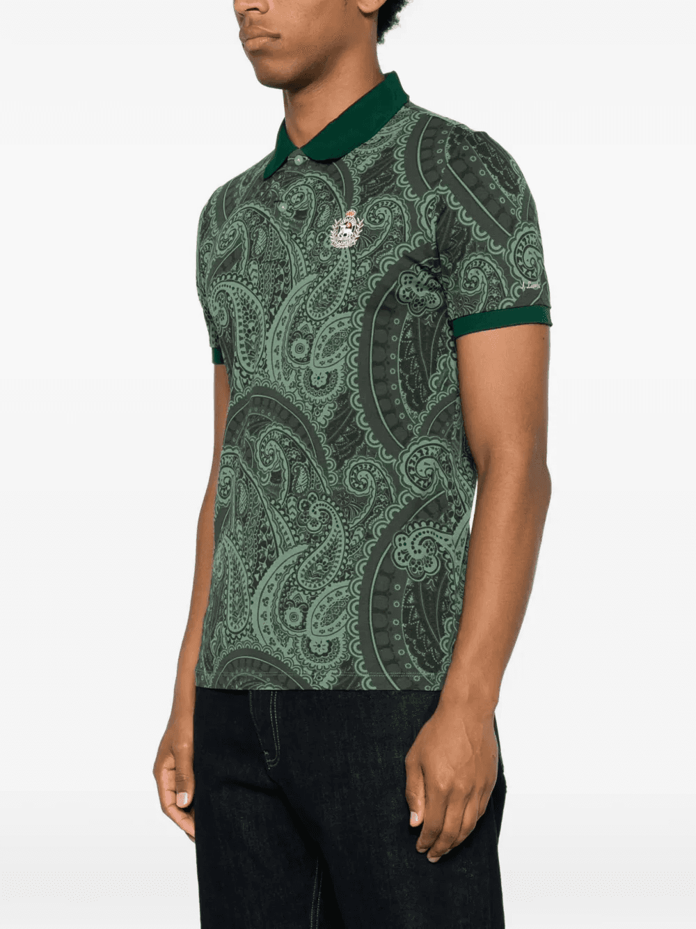paisley-print polo shirt — Image 4