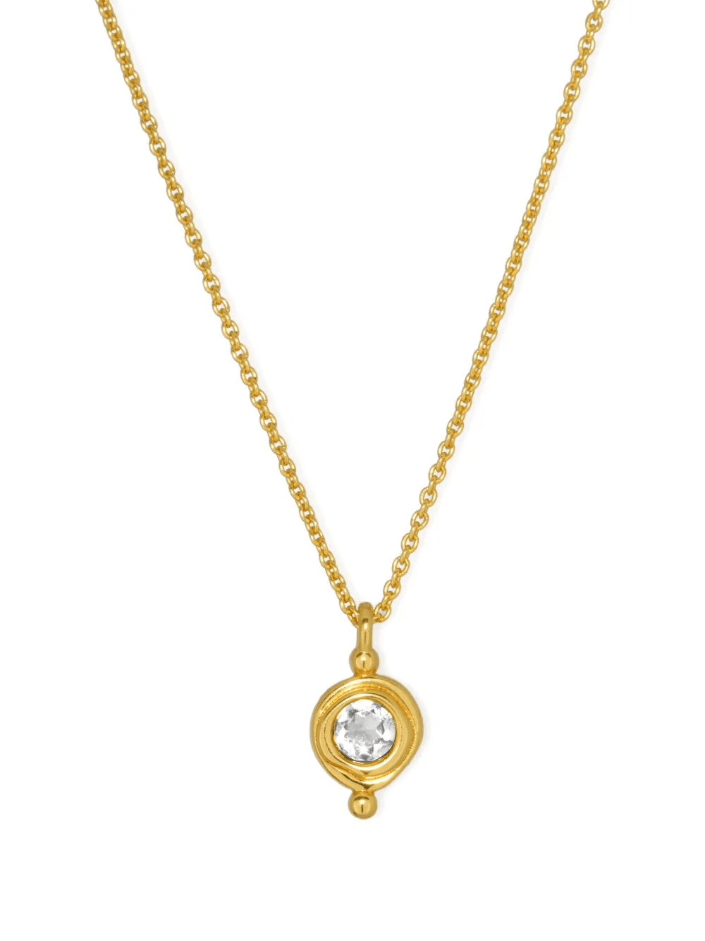 white topaz pendant necklace