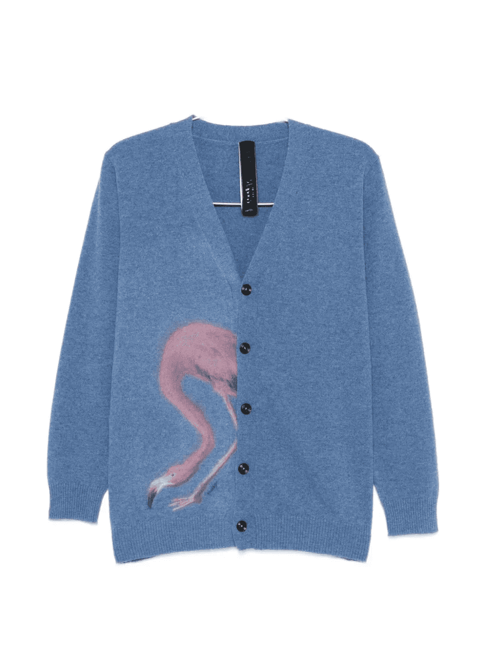 Flamingo Hide-&-Seek V-neck cardigan - Image 1