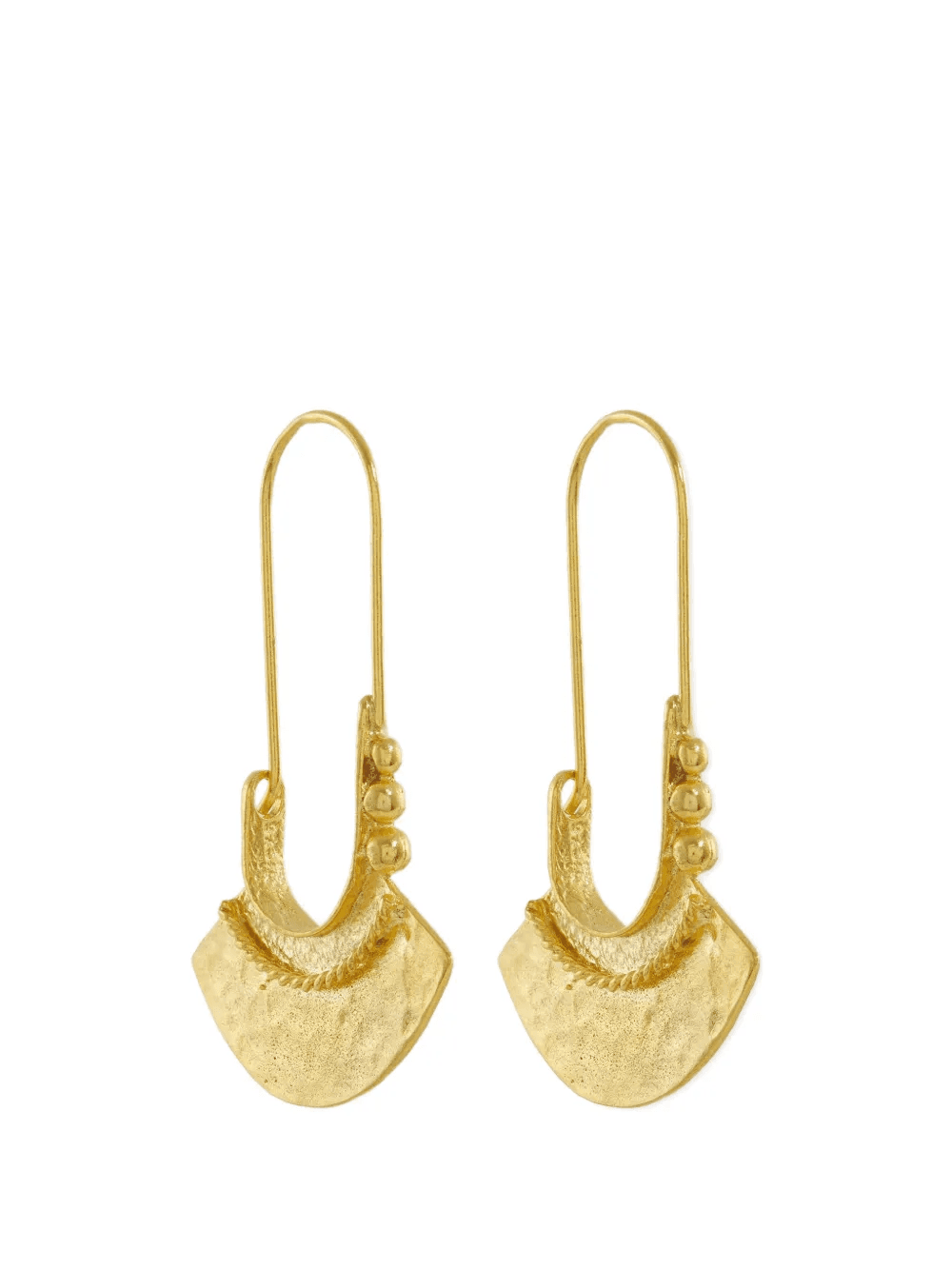 Selma hammered drop earrings - Image 1