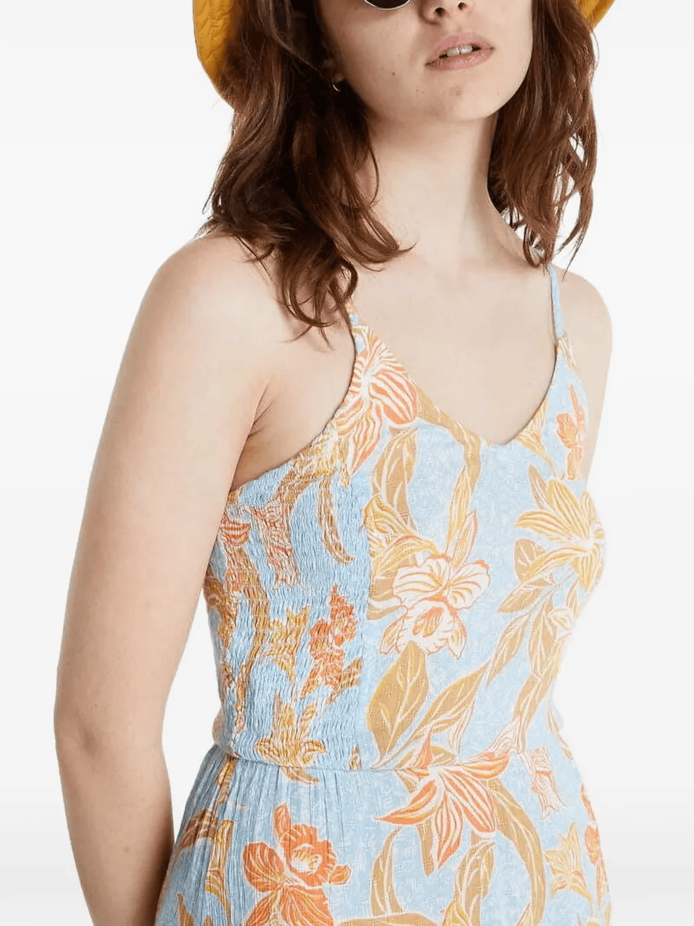 Land of All floral-print shirred-back dress - Image 1