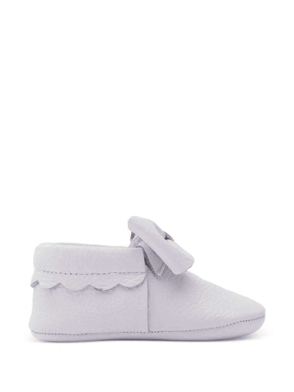 bow-detail scalloped boots