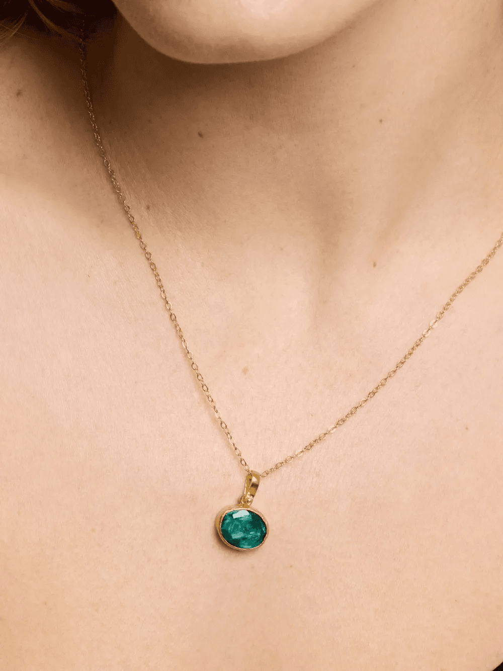 emerald Siena pendant necklace — Image 4