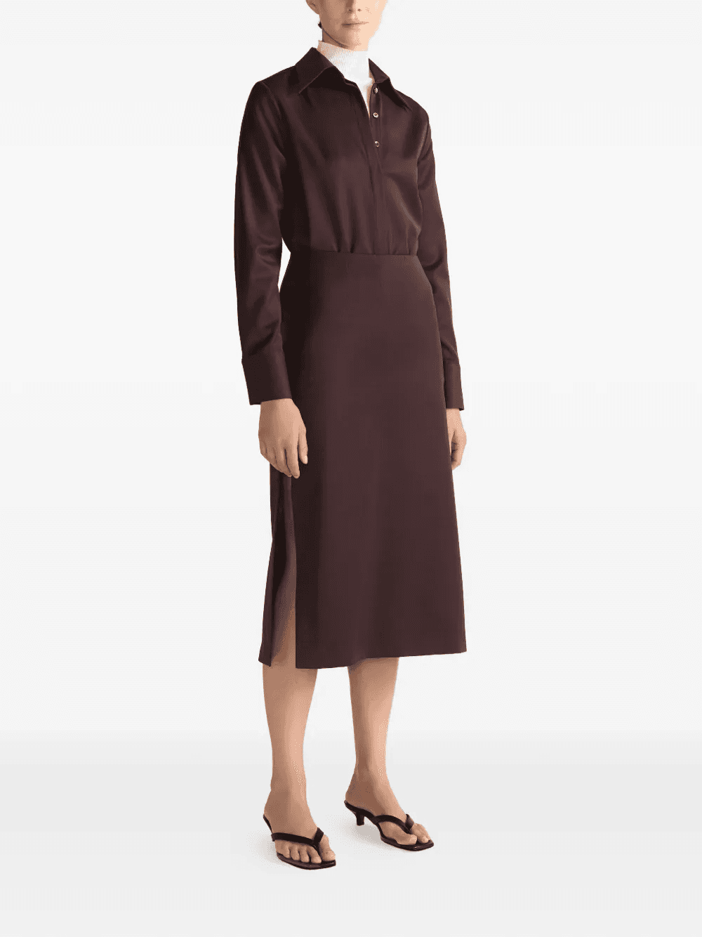 Lily side-slit midi skirt — Image 2