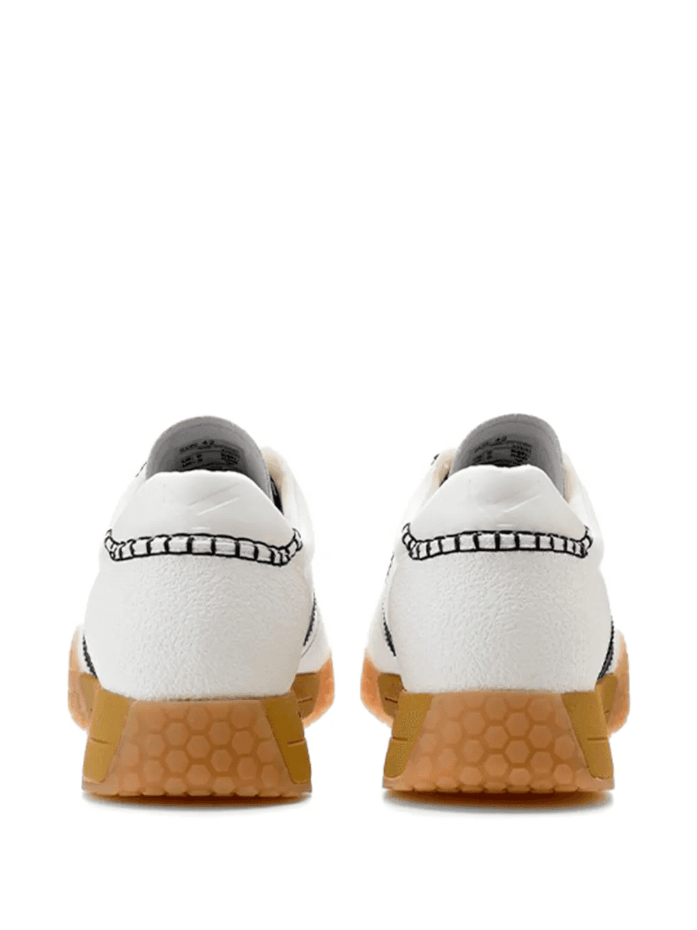 contrast-panel whipstitch-detail sneakers — Image 2