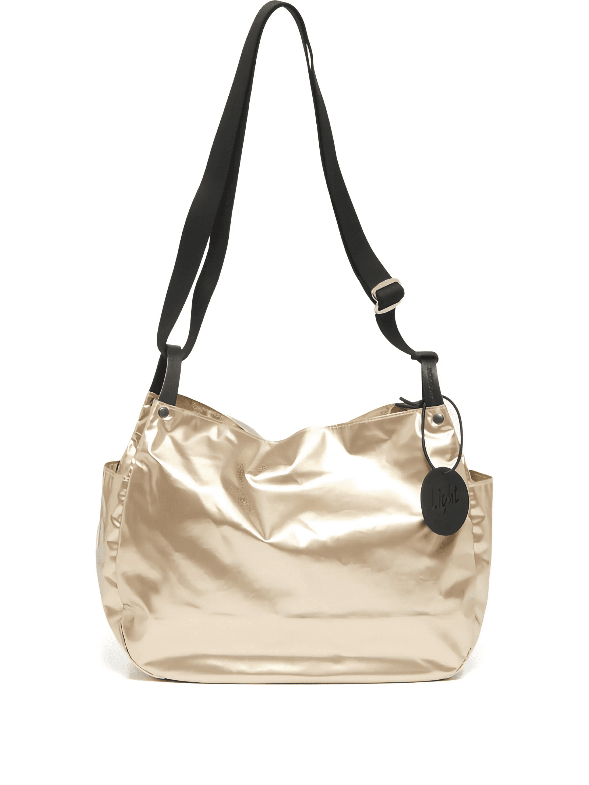 metallic-finish shoulder bag - Image 1