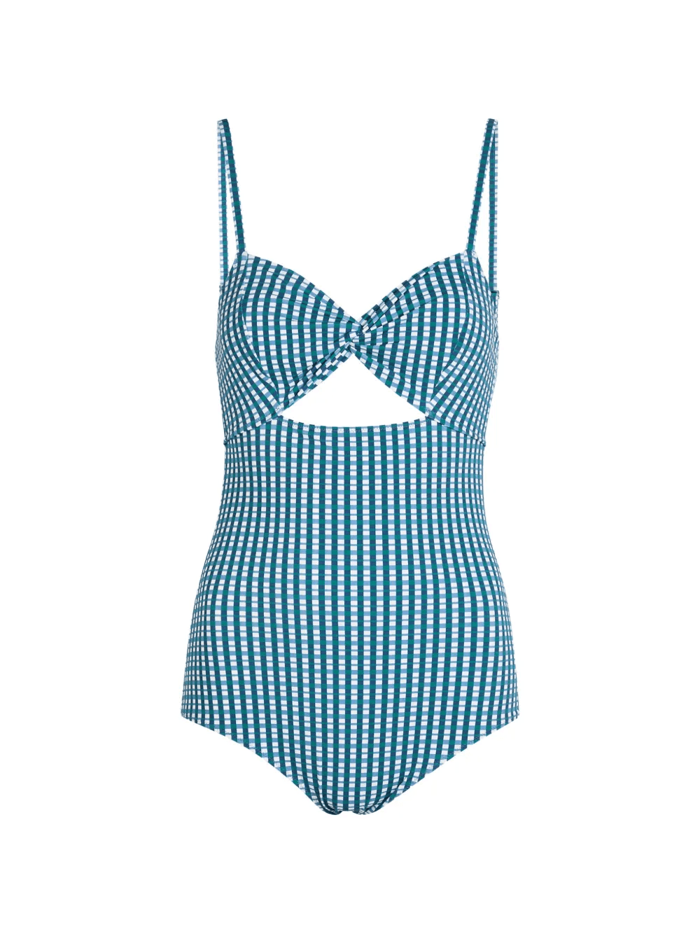Zoe check-pattern swimsuit