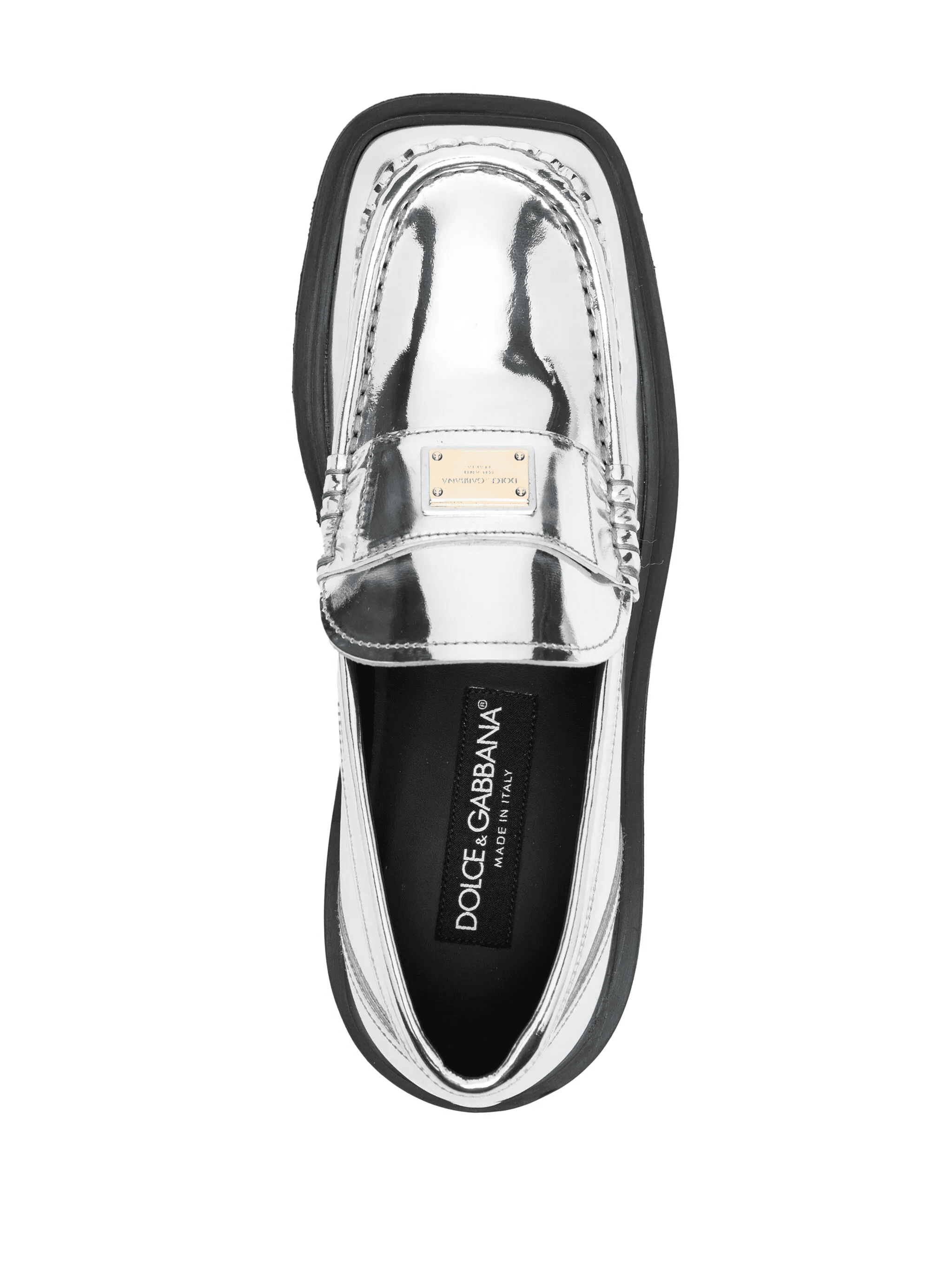 logo-plaque leather brogues — Image 2