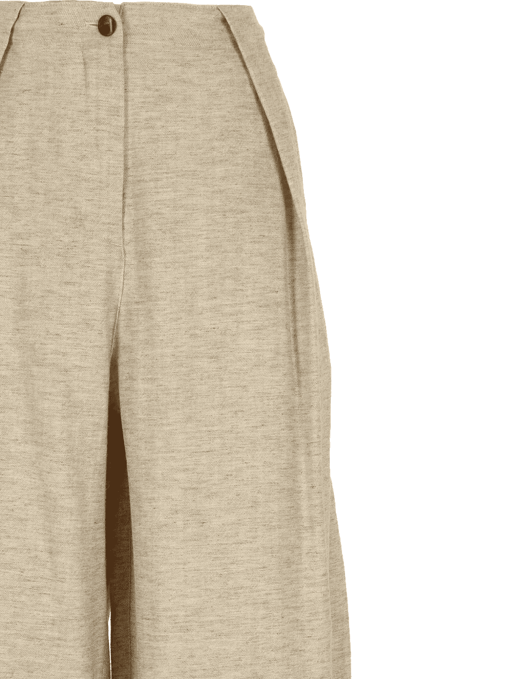 pleated wide-leg high-waisted trousers — Image 2