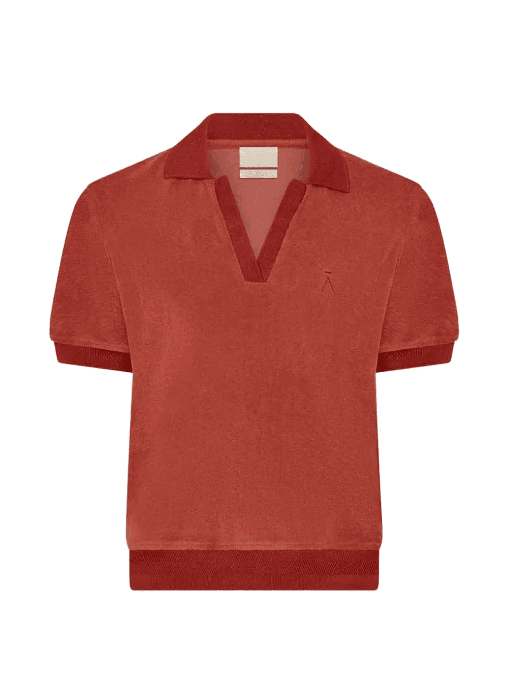terry V-neck sweater - Image 1