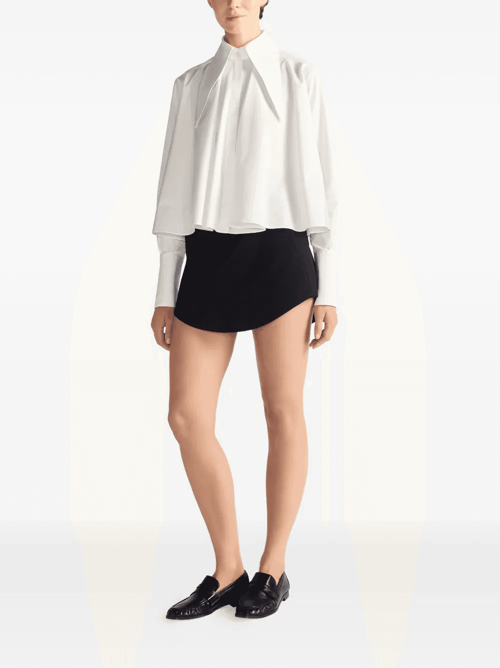 Rose curved-hem mini skirt — Image 2