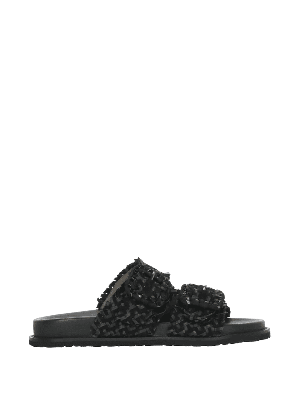 woven buckle-fastening sandals - Image 1