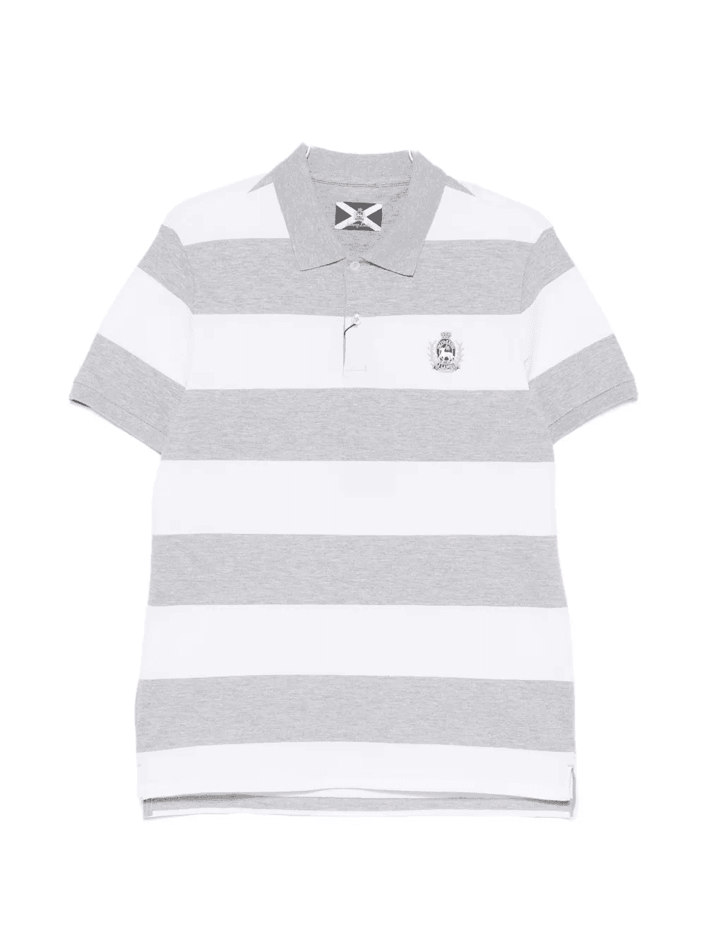 striped-pattern polo shirt - Image 1