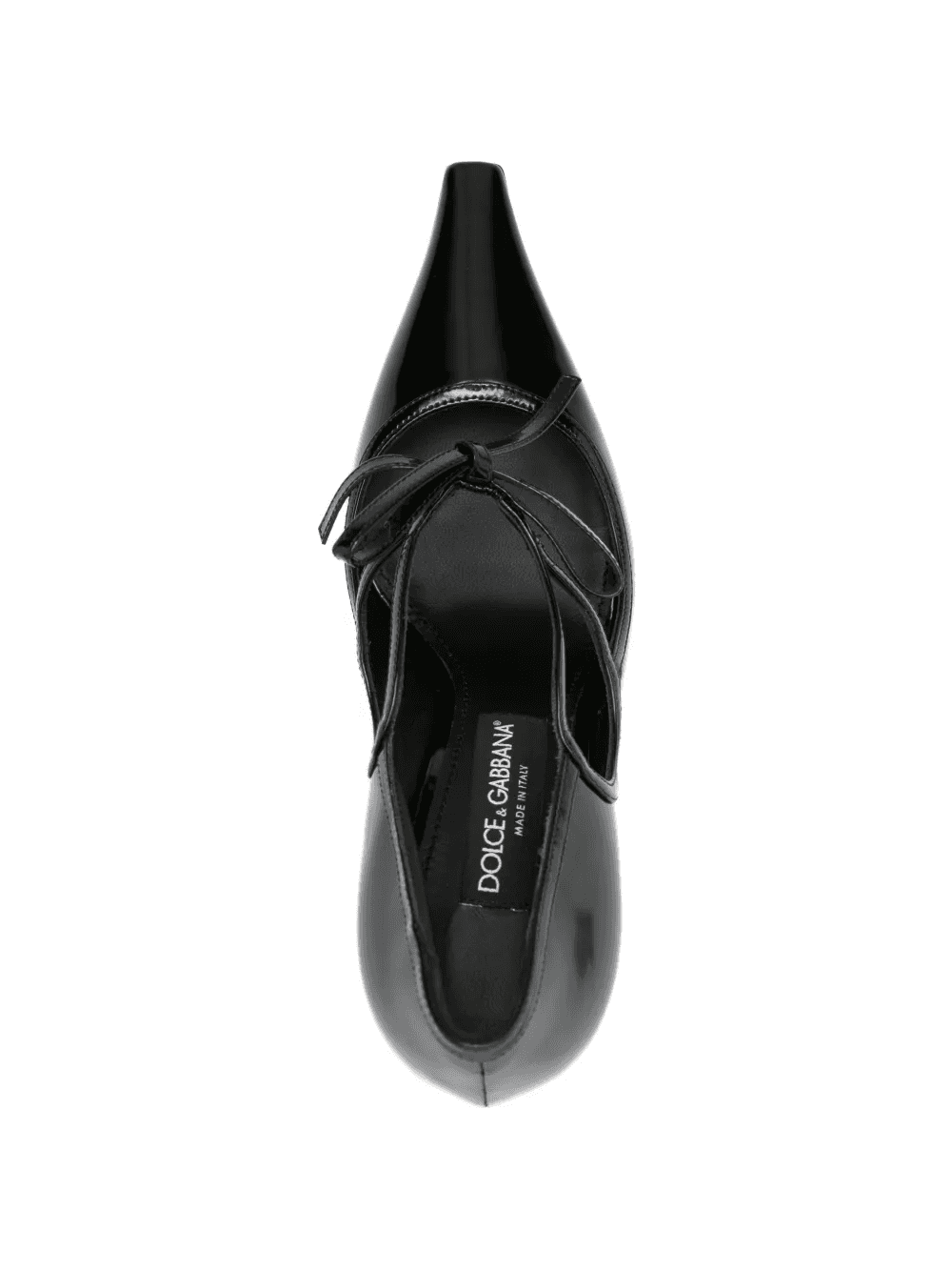 DNA ribbon-tie leather pumps — Image 4