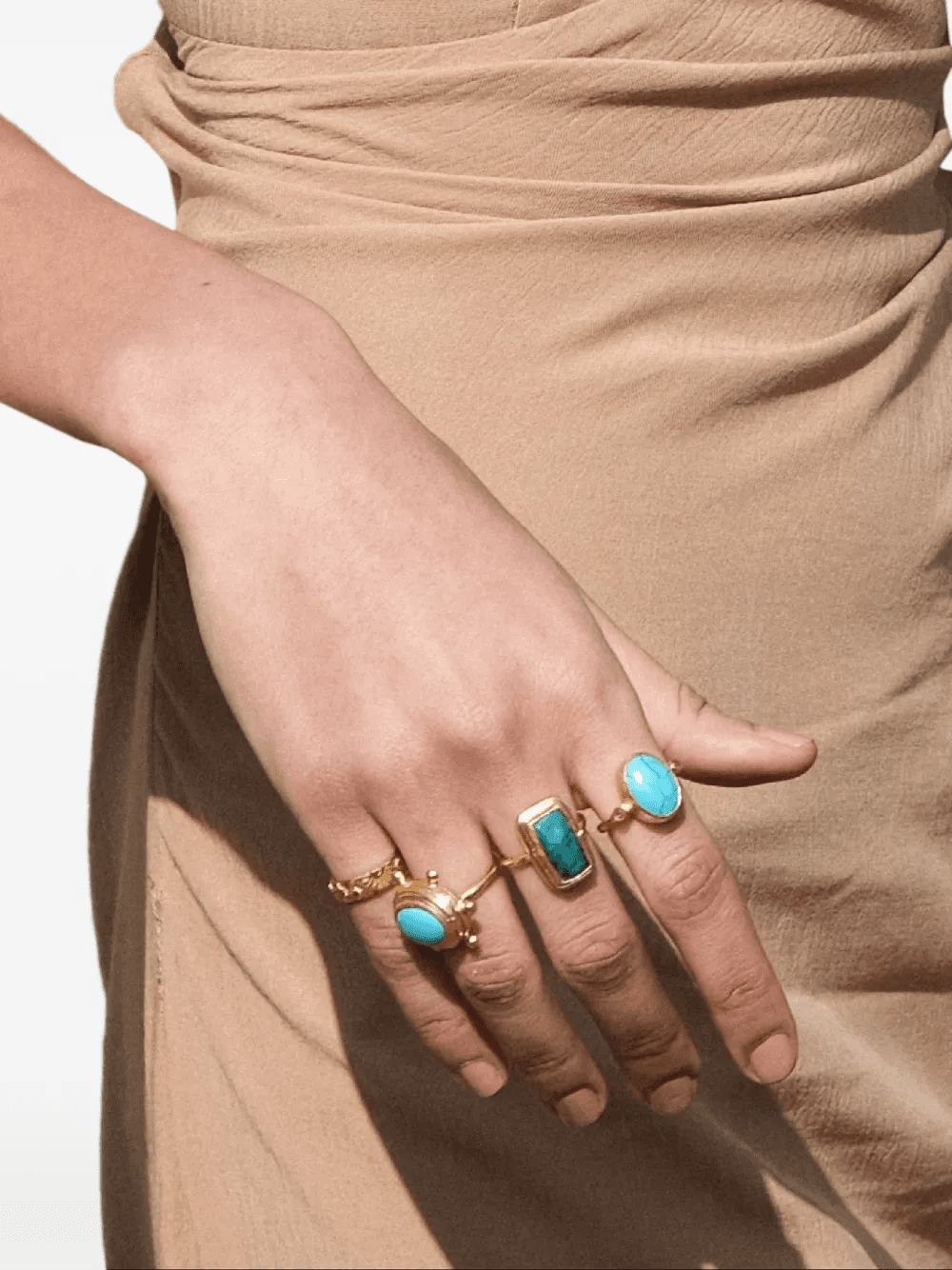 Lucia turquoise cocktail ring — Image 3