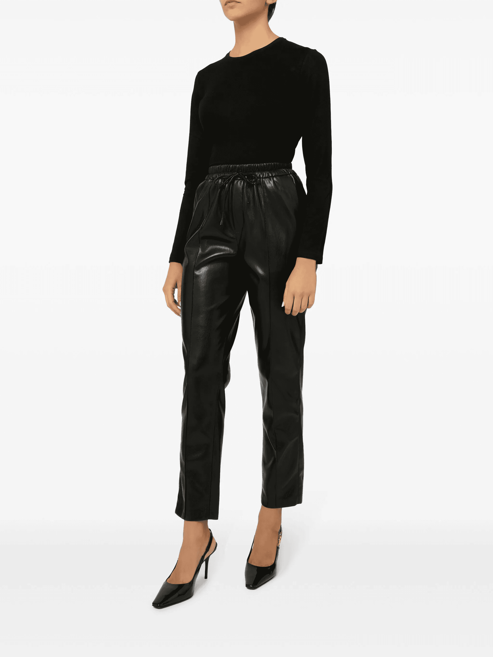 faux-leather pants — Image 4