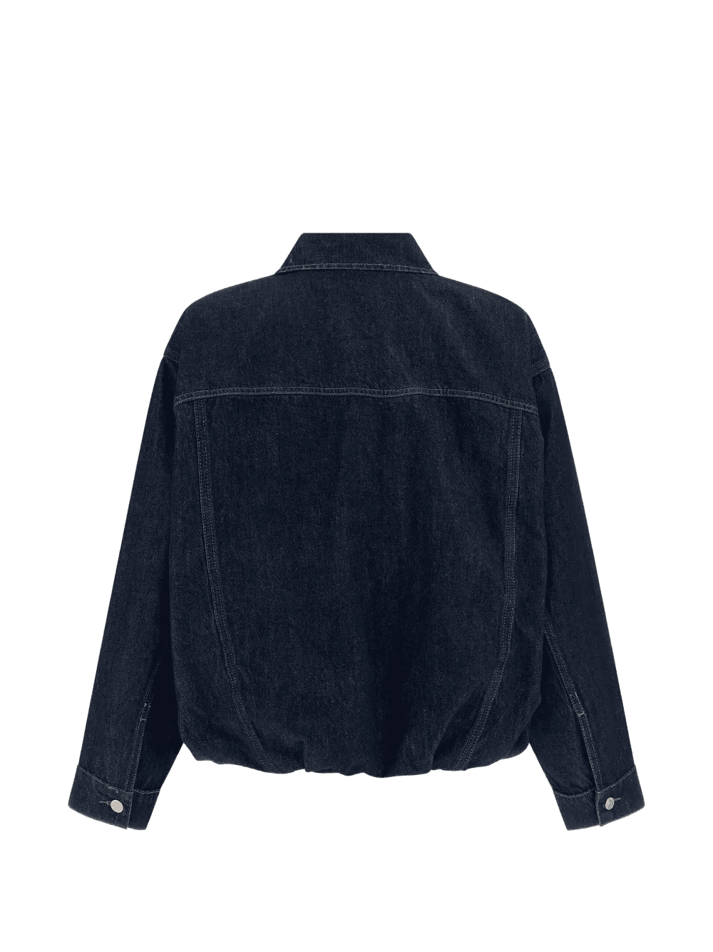 gathered denim jacket — Image 4