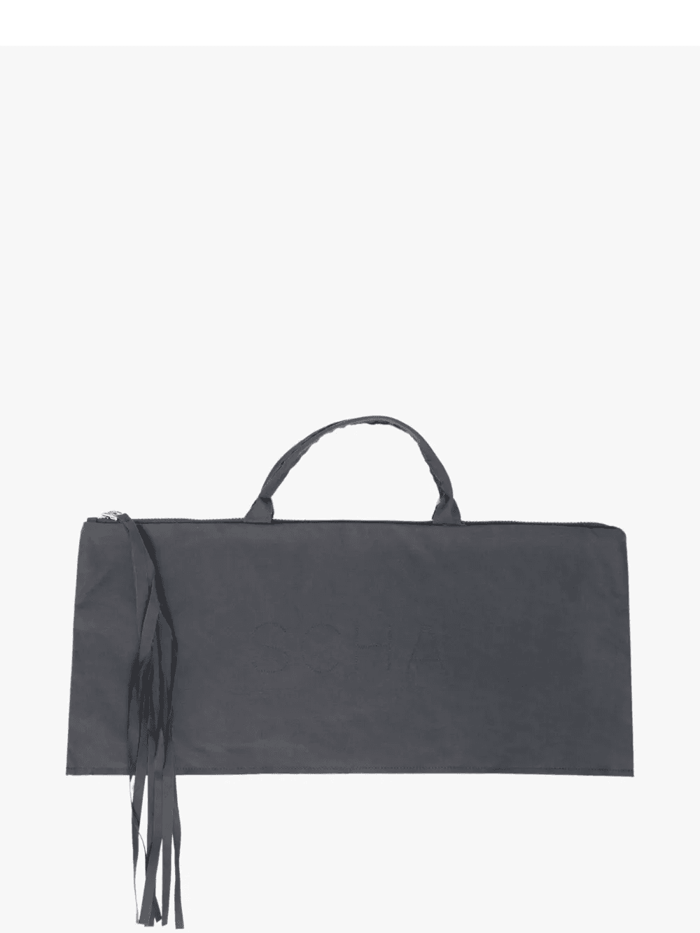 fringe-detail zip-top tote bag - Image 1
