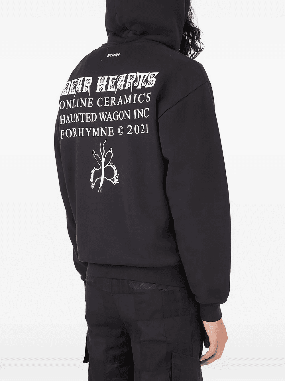 graphic-print kangaroo-pocket hoodie — Image 2
