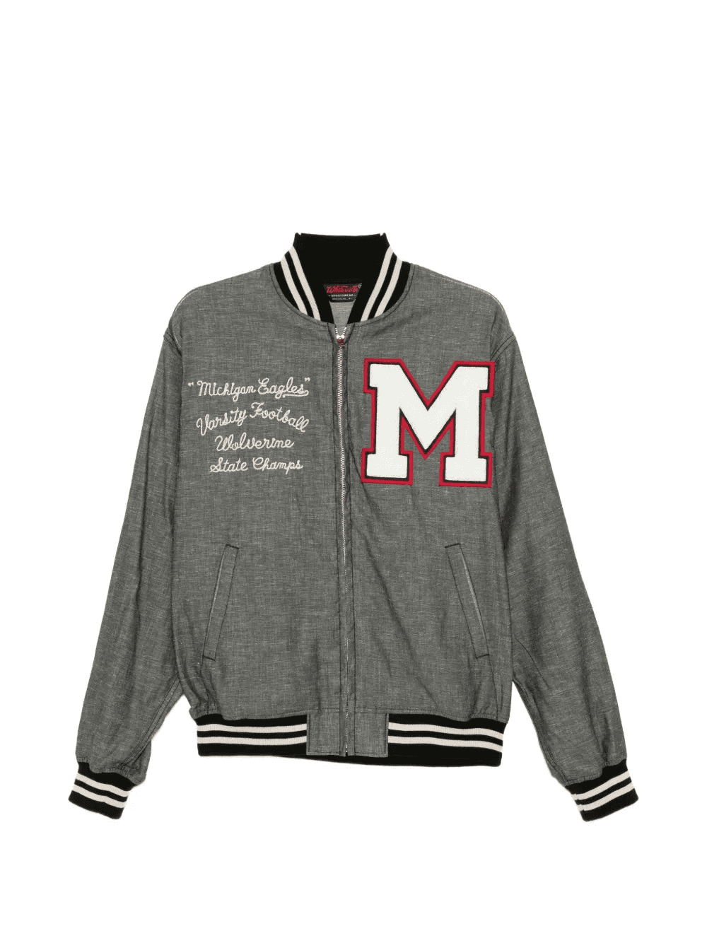 letter-patch bomber jacket - Image 1