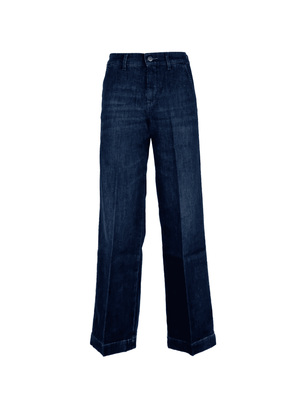 pressed-crease wide-leg jeans - Image 1