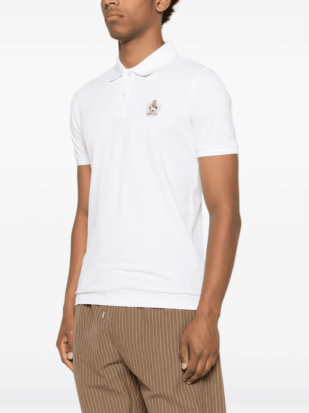 logo-embroidered polo shirt — Image 4