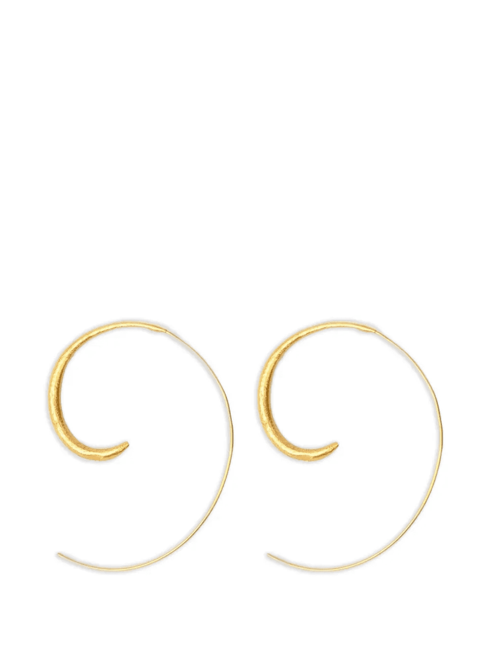 Aegina pull-through hoop earrings - Image 1