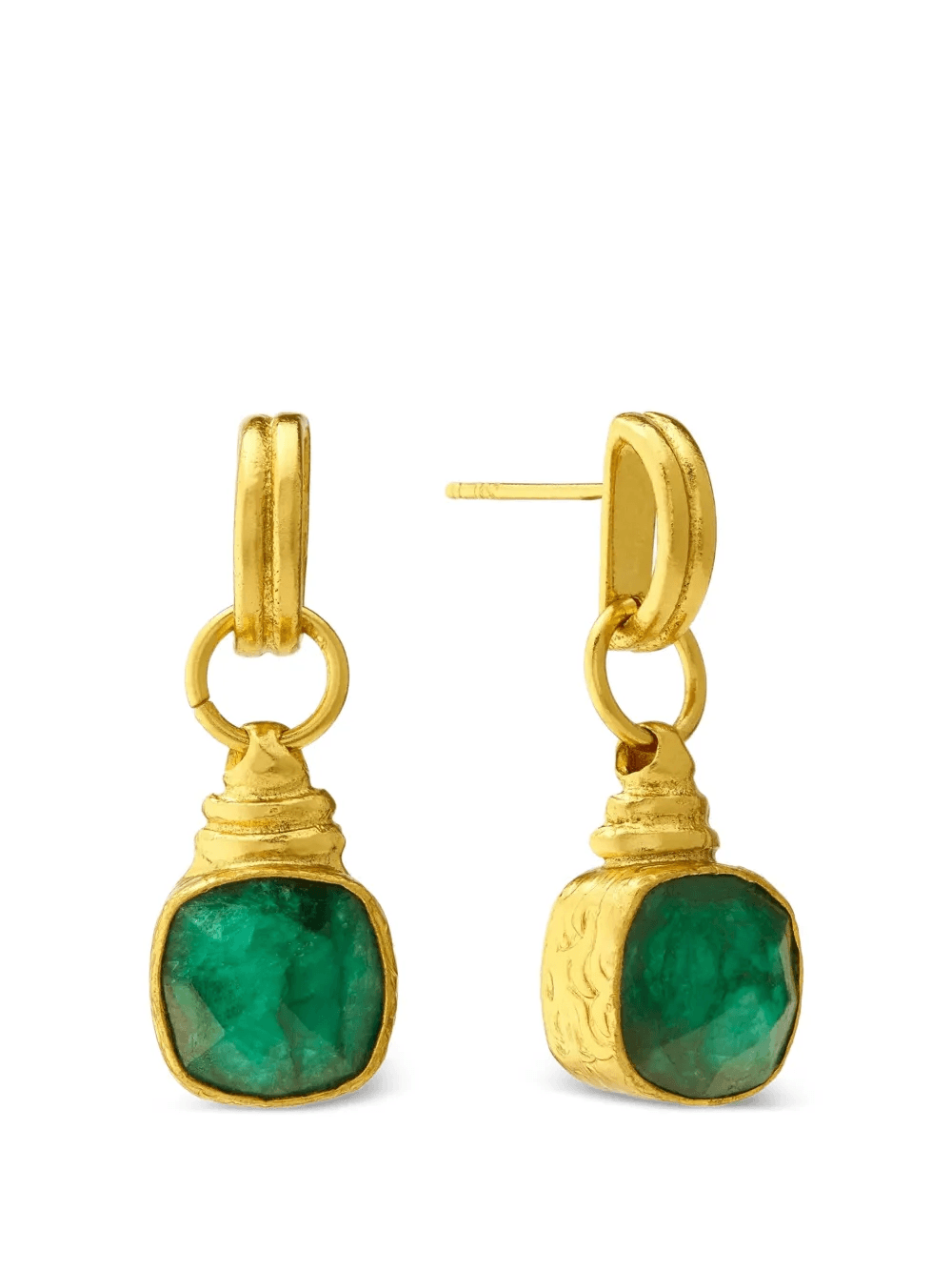 Eleanor emerald drop earrings