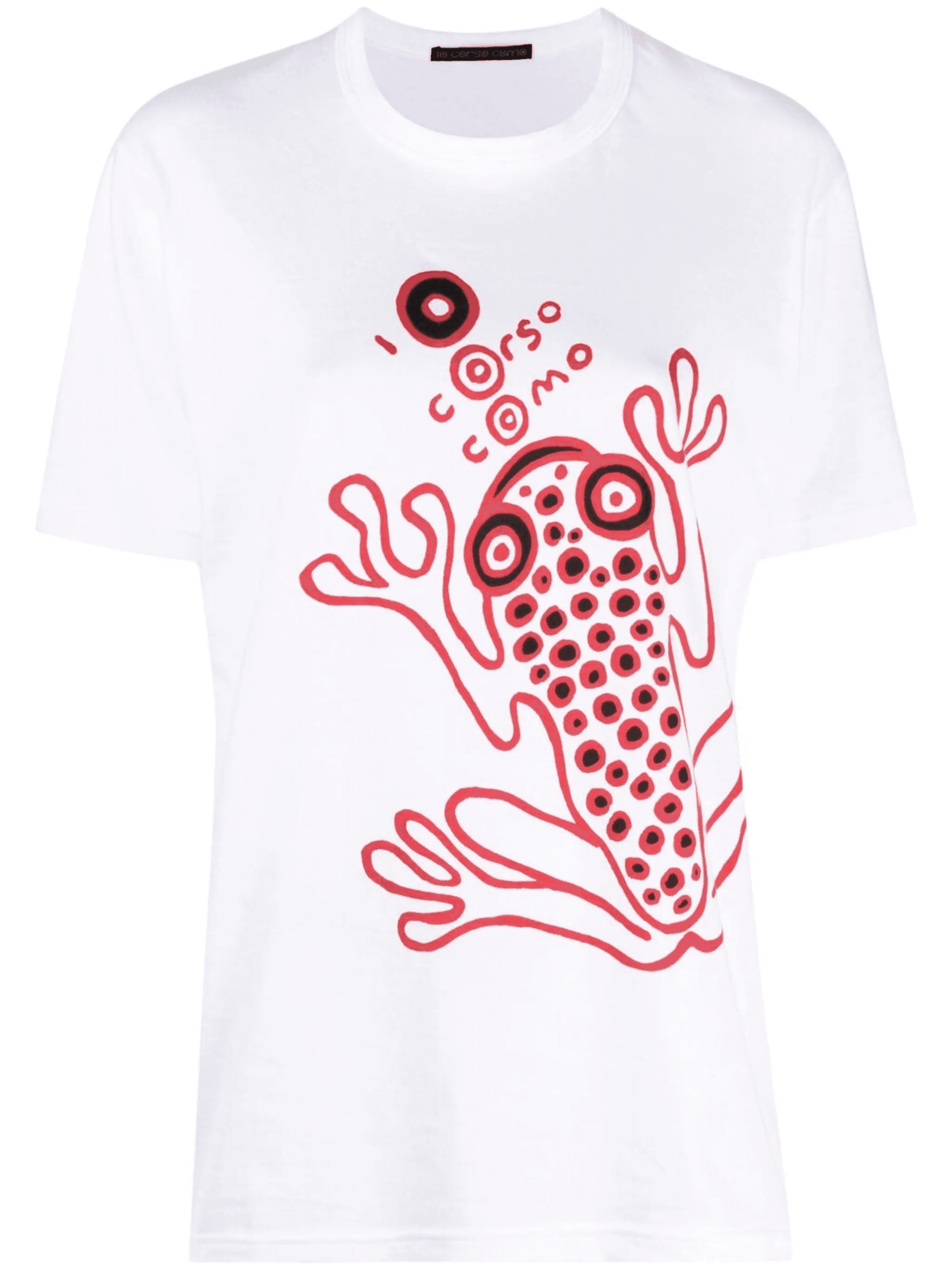 frog-print logo T-shirt