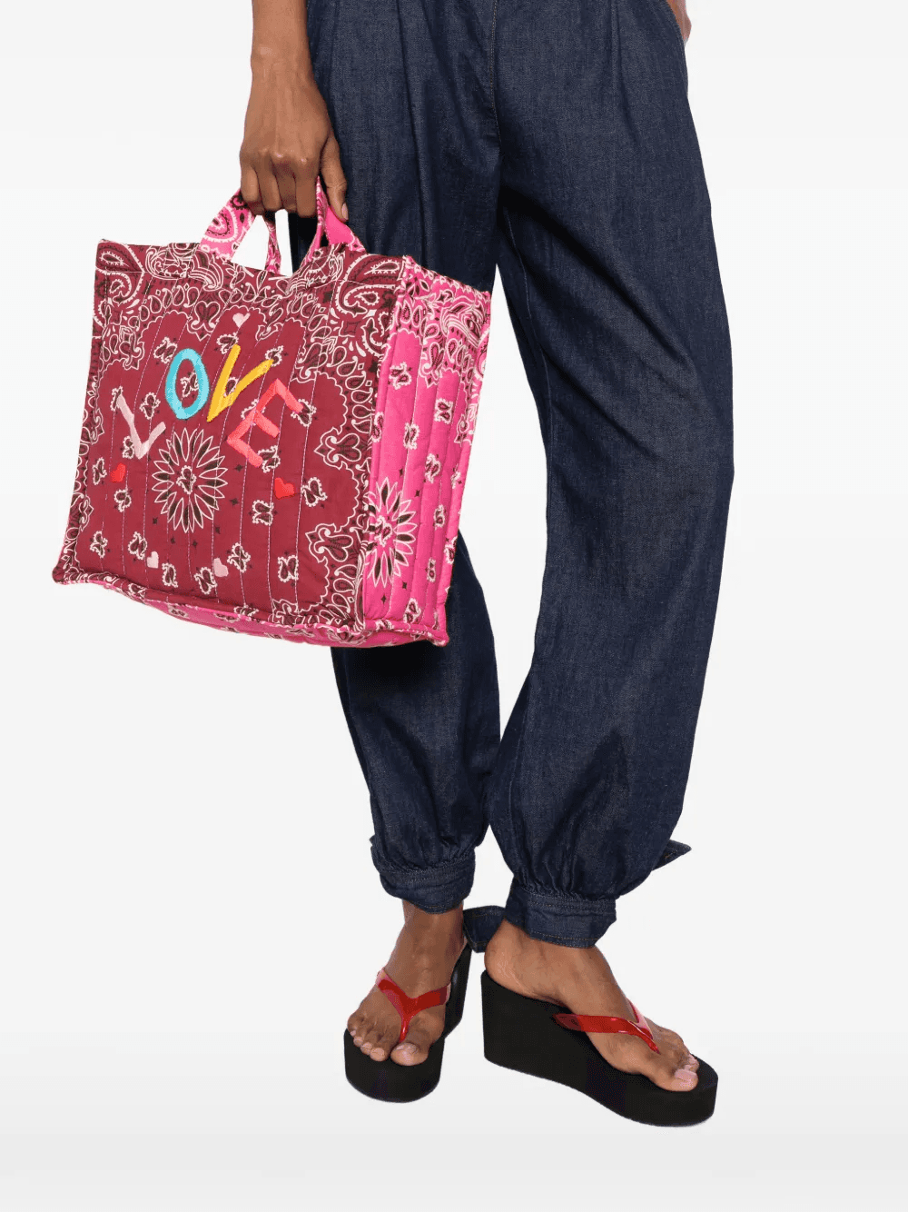 paisley-print tote bag — Image 3