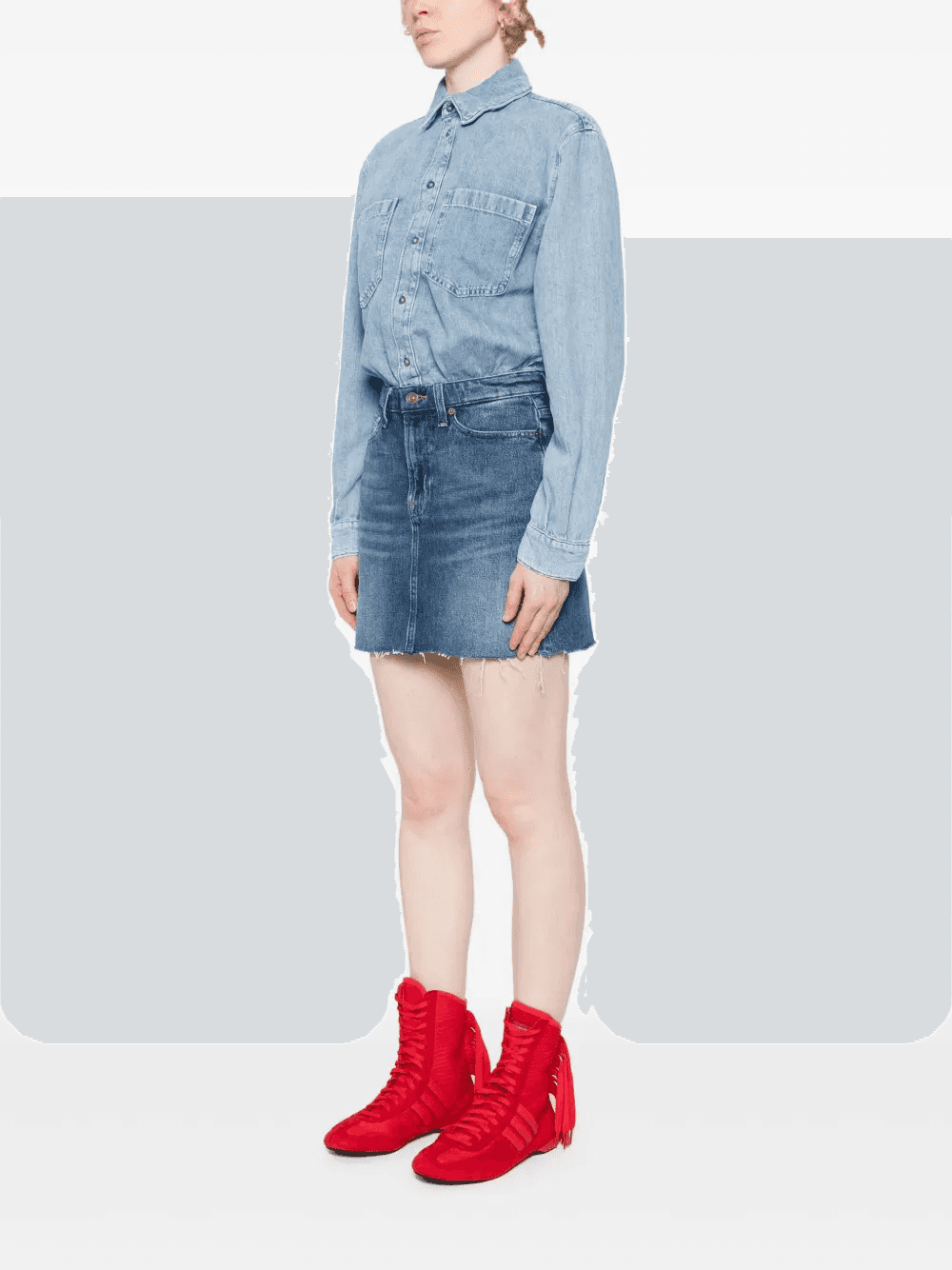 denim mini skirt — Image 5