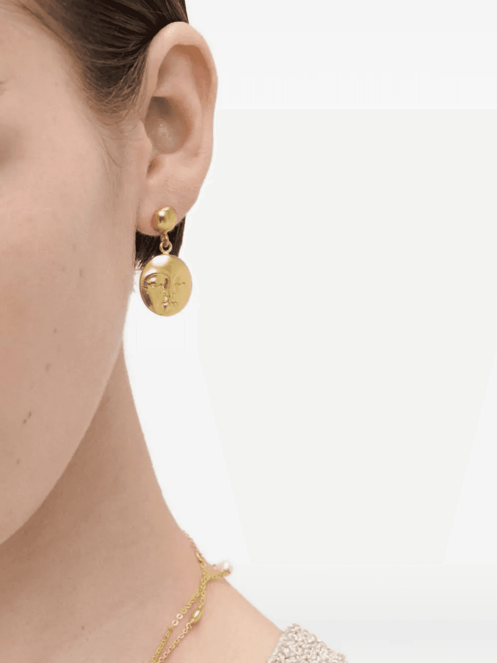 Moon Face drop earrings — Image 4