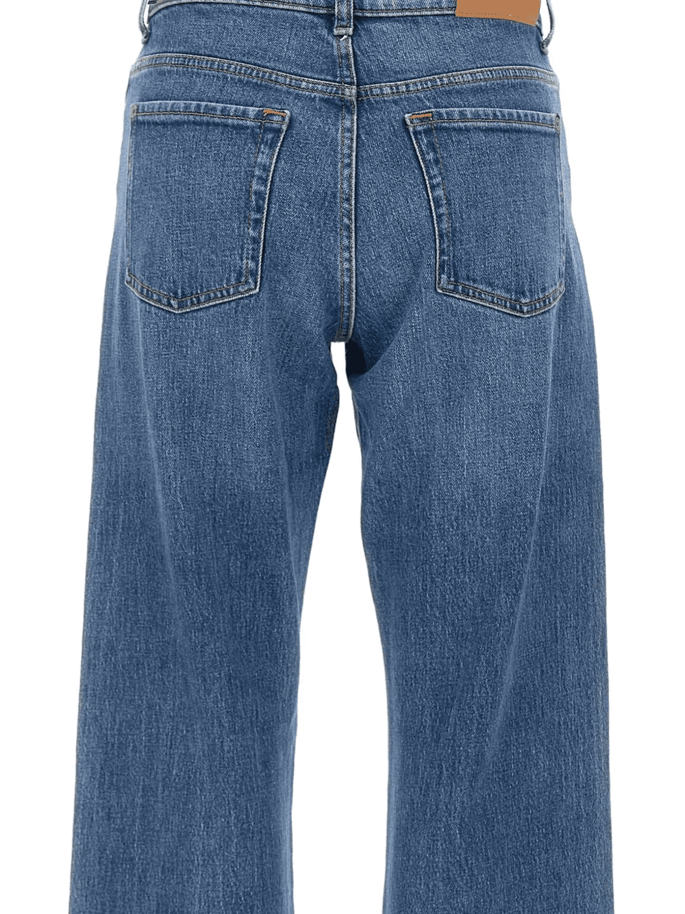 high-waisted logo-patch jeans — Image 3