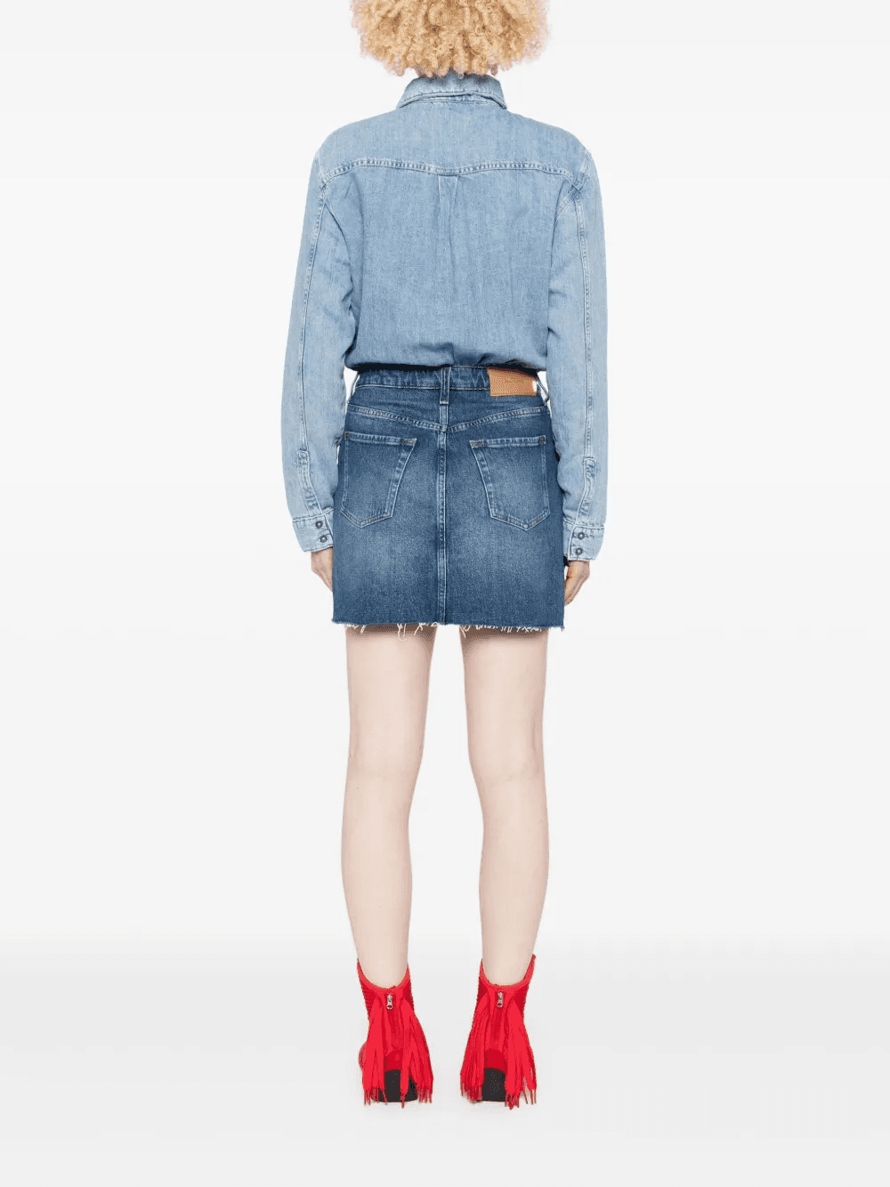denim mini skirt — Image 4