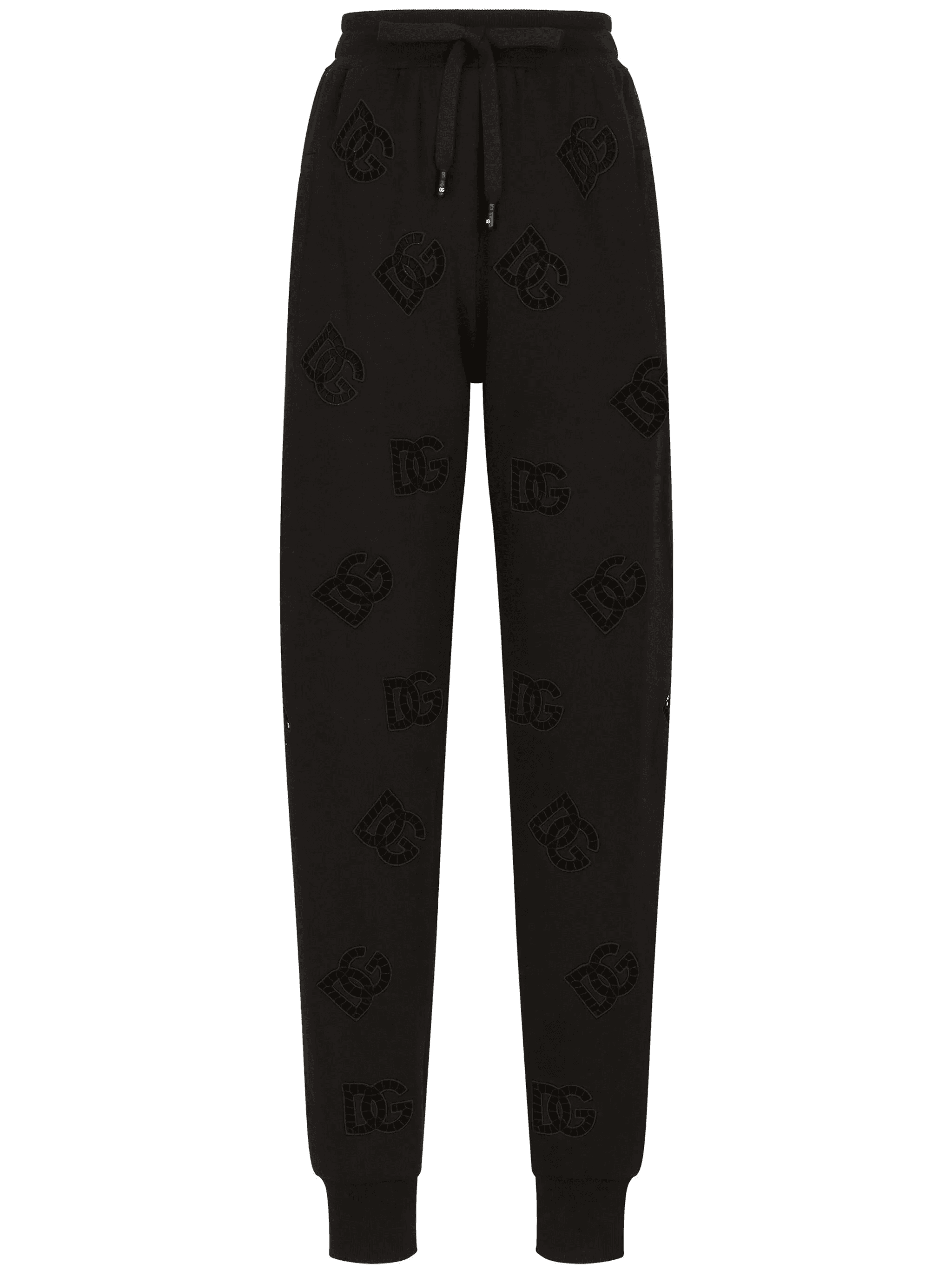 logo-embroidered drawstring-waistband track pants