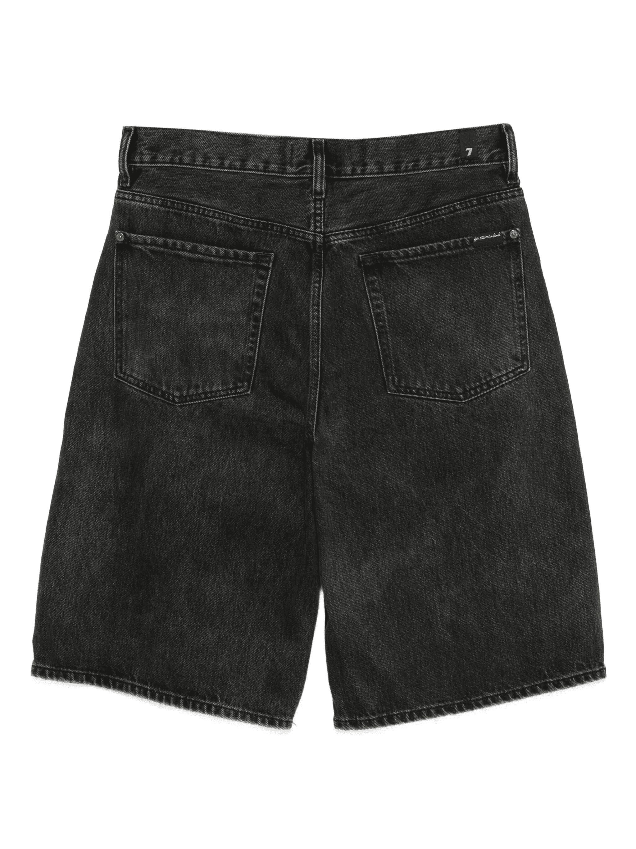 cotton denim shorts — Image 2