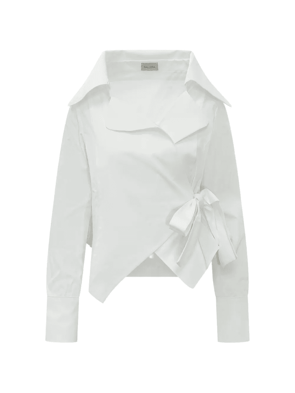 Nora wrap-style shirt